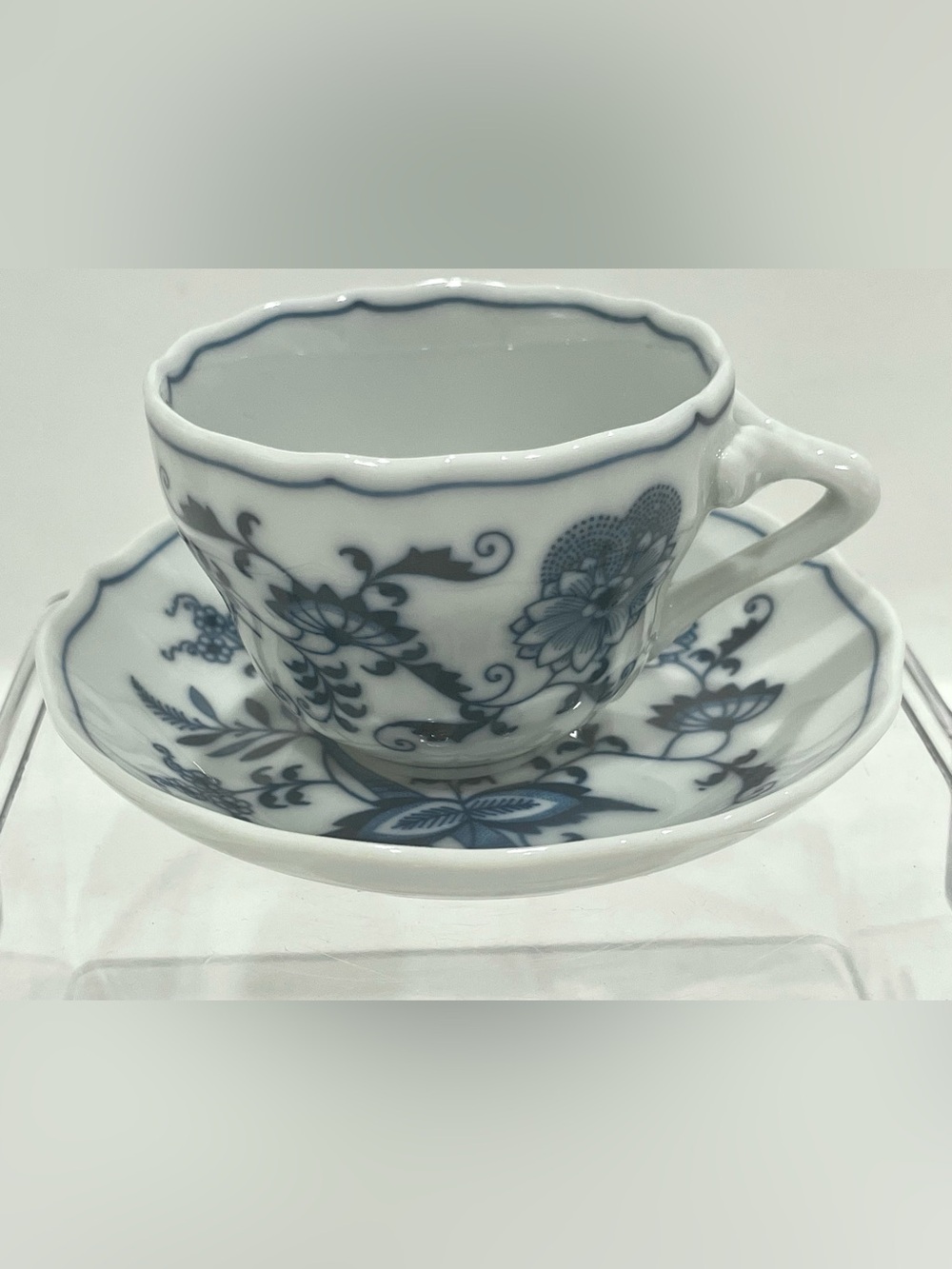 🥳BOGO! Authentic Blue Danube Demitasse Espresso Teacup & Saucer Set | EUC